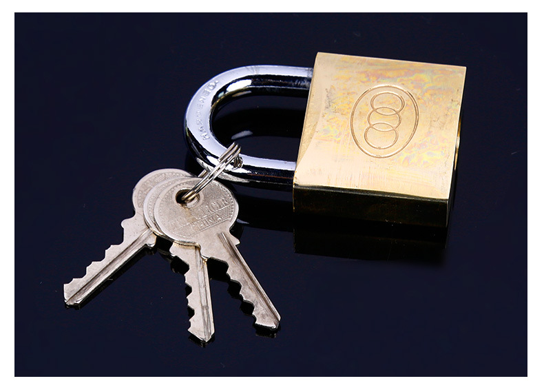 Wholesale of three-ring copper locks, pure copper padlocks, custom-made through-opening padlocks, old-fashioned large iron doors, and three-ring padlocks pic 19