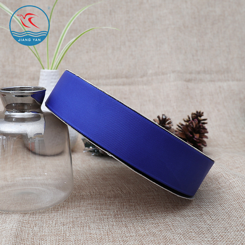 天美蓝色丝带0.6CM-5CM宝蓝色螺纹织带礼品包装彩带服装辅料彩带详情17