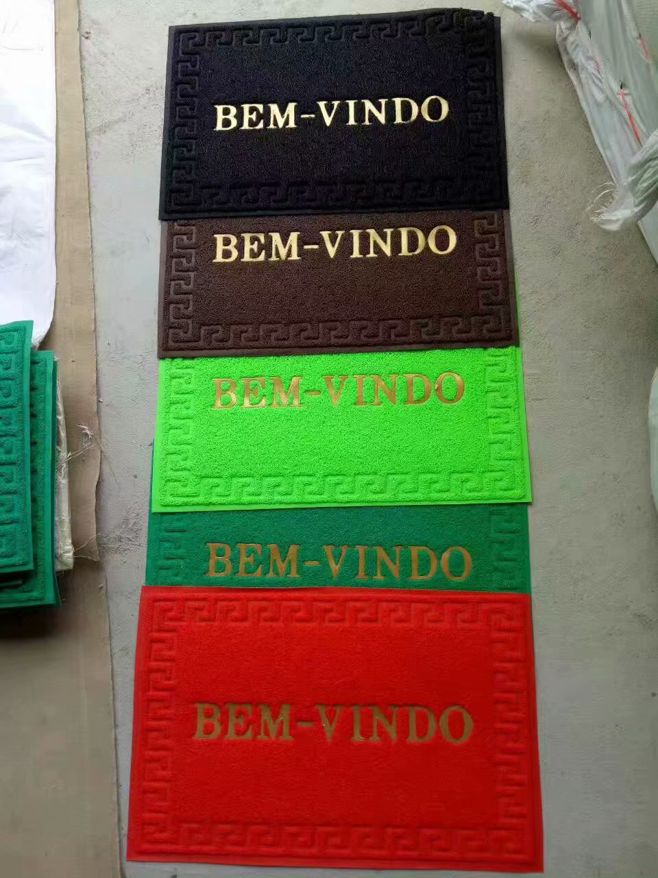 拉丝喷丝发泡底 葡文葡萄牙语BEMVINDO除尘刮泥客厅门垫入户地垫详情7