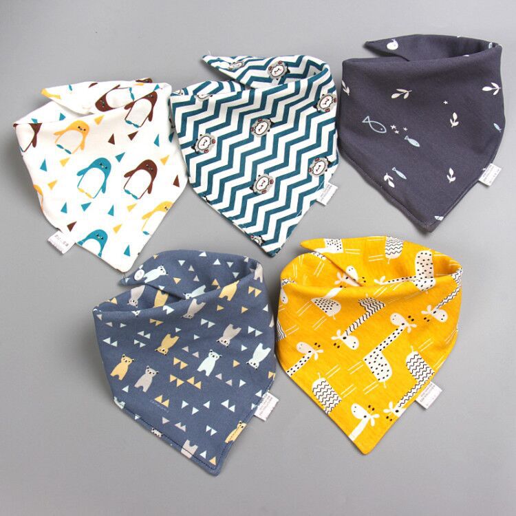 Baby babble toalla baby triangle toalla algodón doble botón impermeable recién nacido babero pañuelo infantil primavera otoño pic 27