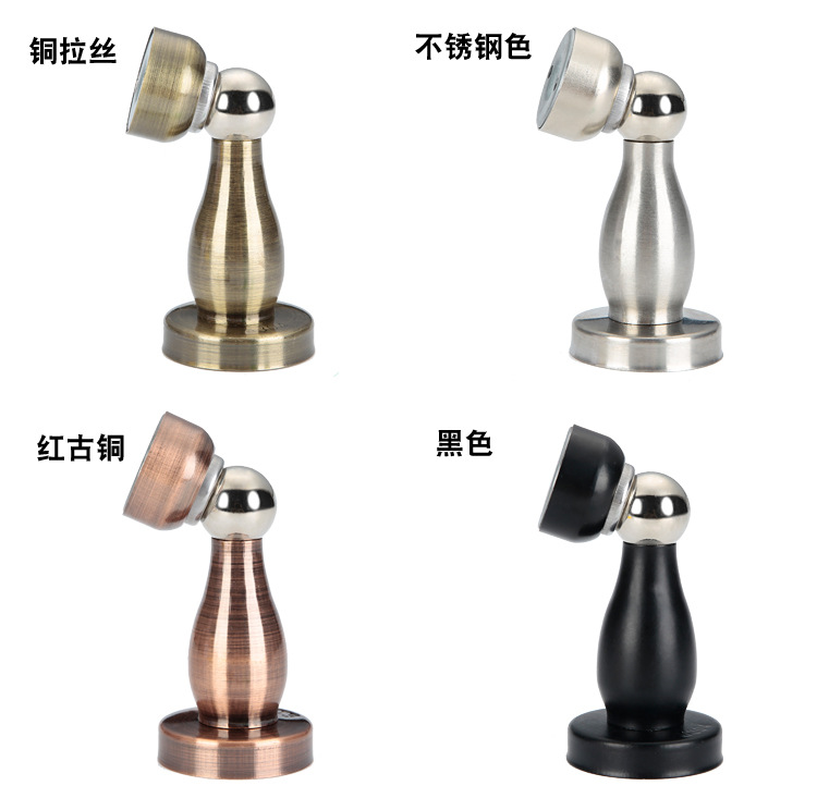 不锈钢门吸 免打孔多颜色强磁墙吸卫生间花瓶形门碰防撞门挡地吸详情23