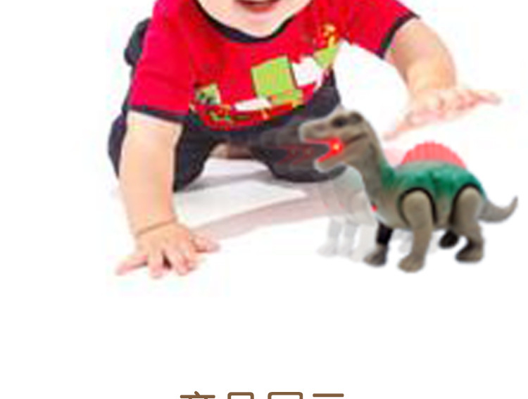 恐龙玩具模型塑料仿真动物会电动可走男孩儿童塑胶玩具套装详情7
