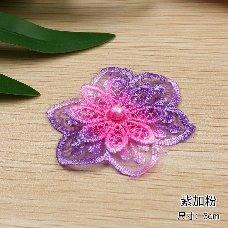 Factory direct sales and immediate supply of high-quality single-strand organza, 6CM wide double-layer organza discounted lace pic 9