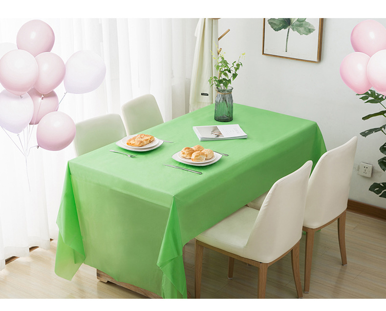 批发一次性桌布PEVA酒店餐厅一次性生日派对桌布甜品台纯色桌布详情7