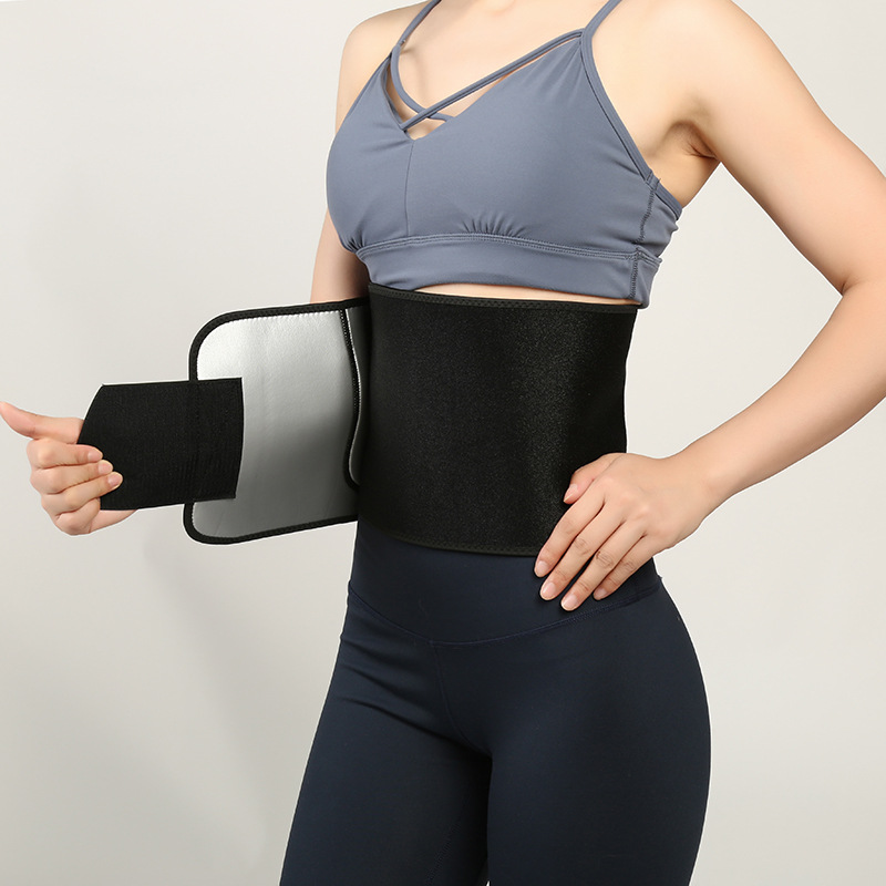 纳米银涂层护腰暴汗塑形排汗束身收腹运动腰带健身保健用具批发详情4