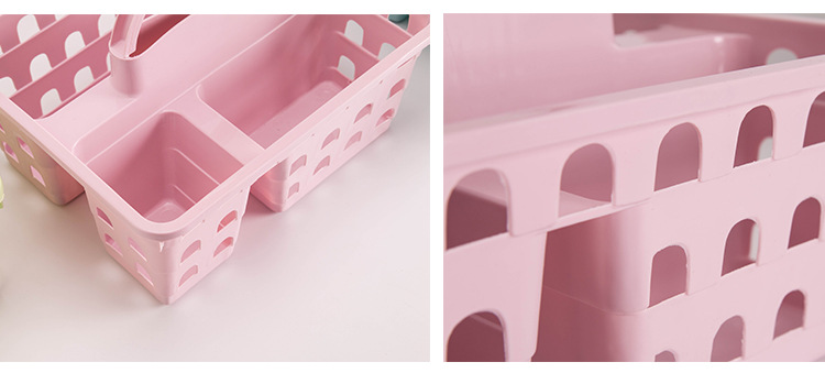 Artículos de baño cestas de baño portátiles cestas de baño cestas de almacenamiento productos de tocador gel de baño cosméticos cestas de almacenamiento de compartimiento pic 7