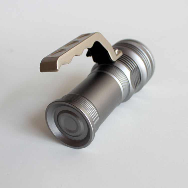 T6 portable searchlight, waterproof aluminum alloy rechargeable flashlight, patrol, camping, search and rescue, fishing, aluminum alloy waterproof pic 4