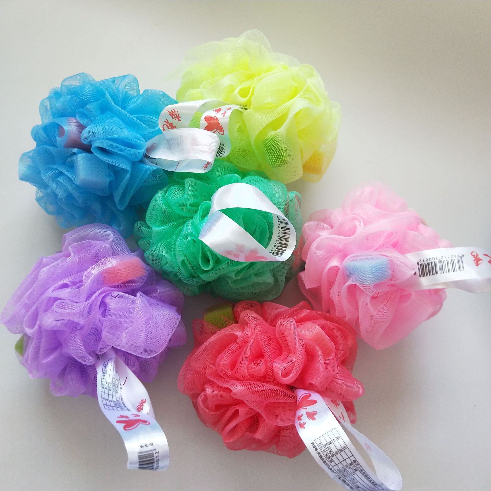 【 Zone 3-7 】【 Bath Flowers 】500 yuan per piece, colored bath balls, bath flowers, sponge blocks, bath flowers, 1 yuan store supply, 1 yuan per piece, wholesale, 1 yuan street stall pic 3