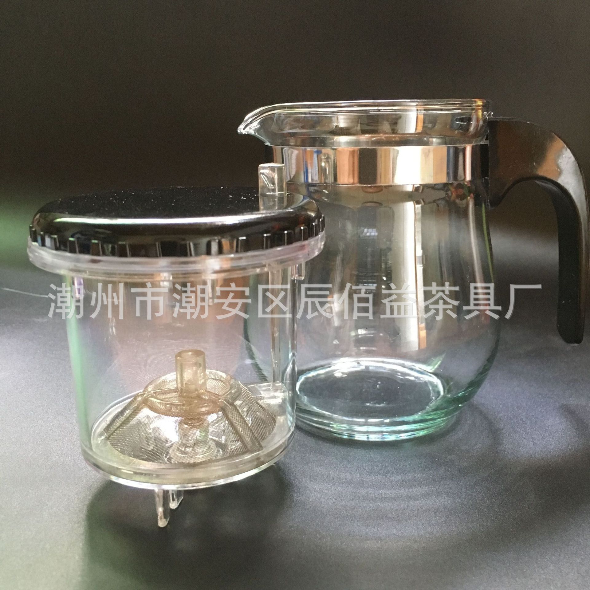 Chenbaiyi Piaoyi Teapot 350ML, Tea Fun Cup, heat-resistant glass Piaoyi Cup, Tea Ceremony Cup, Teapot manufacturer pic 10