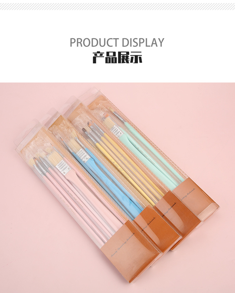 Venta directa de fábrica 10pcs multifunción pinceles de aceite al por mayor acuarela guache acryl painting pen set para arte pic 18