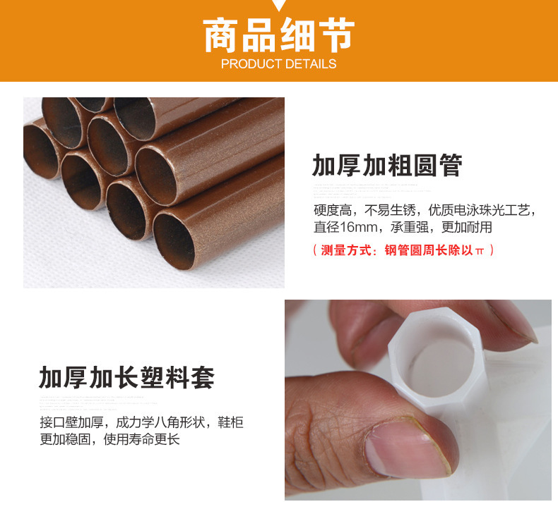 三角折叠式卧室落地挂衣架子 简易晾衣架 床边放衣服睡觉专用 衣帽架一体设计 空间利用率高详情16