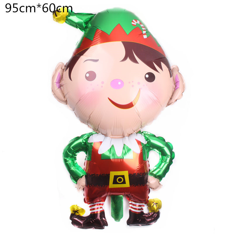 New Santa Claus Christmas tree aluminum film balloon Snowman Christmas atmosphere decoration aluminum film balloon pic 21