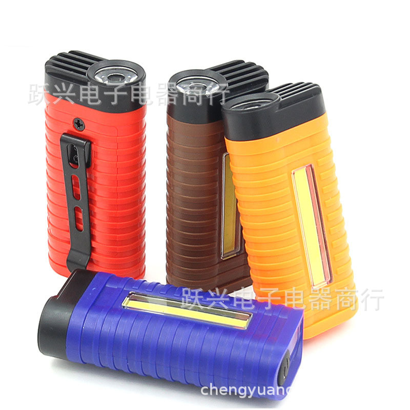 New multi-functional COB work light, anti-slip portable inspection light, backpack auto repair, outdoor camping light, strong light illumination pic 4
