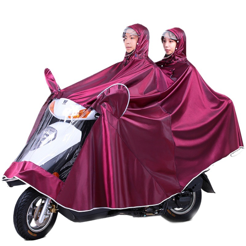 Factory direct supply raincoat, electric trolley, single and double men, enlarged and thickened, double-brim rain cover, waterproof foot cover raincoat pic 14