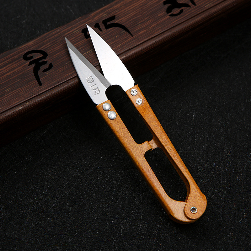 胡一刀小剪刀 家用u型线头剪 弹簧剪工业裁缝尖剪子 迷你纱剪批发详情10