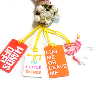 独角兽pvc软胶行李牌 菠萝行李牌 笑脸行他牌 西瓜行李吊牌登机牌详情4