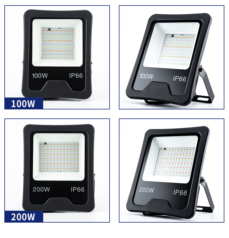 LED floodlights, aluminum waterproof outdoor lights, 200W advertising lights, outdoor lighting high-brightness spotlights, courtyard illumination lights pic 27