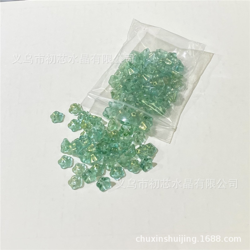 Quality Czech glass 6*8mm wax apple small morning glory diy accessory, flower center small flower, ancient-style material pack pic 11