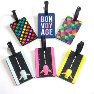 独角兽pvc软胶行李牌 菠萝行李牌 笑脸行他牌 西瓜行李吊牌登机牌详情3