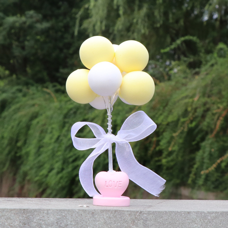 Wholesale of cute, creative and personalized macaron-colored car decorations for car ornaments, love declaration balloons, and car interiors pic 16