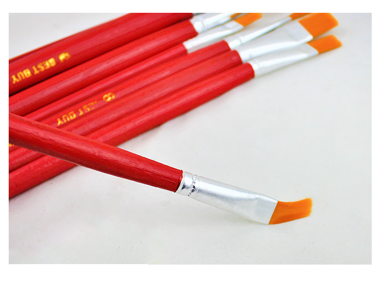 Factory direct sales of nylon bristles single brushes, acrylic oil brushes, art watercolor and gouache paints, layout brushes and outlining brushes pic 11