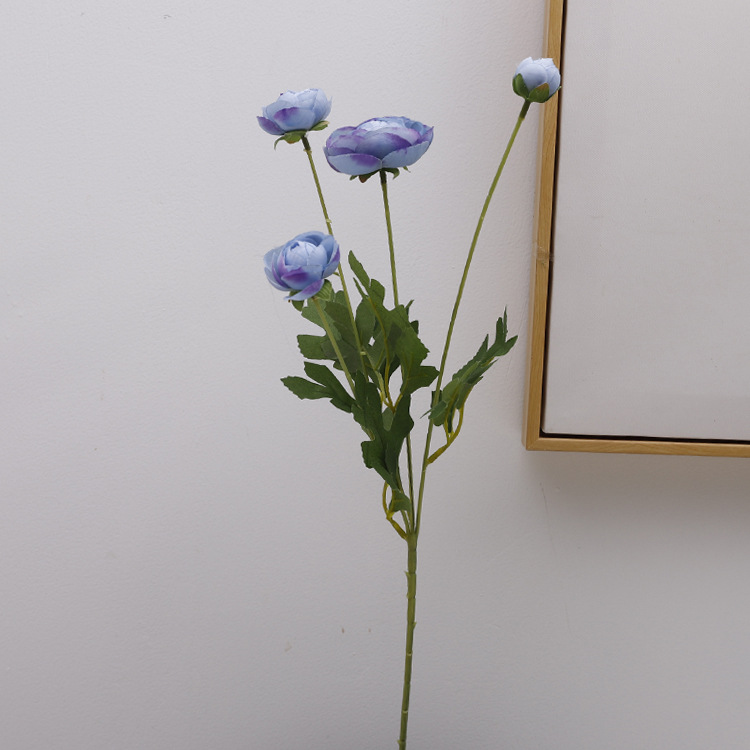 欧丽菲仿真四头露莲假花花束室内装饰摆件宠物园艺花盆容器仿真花艺品详情16
