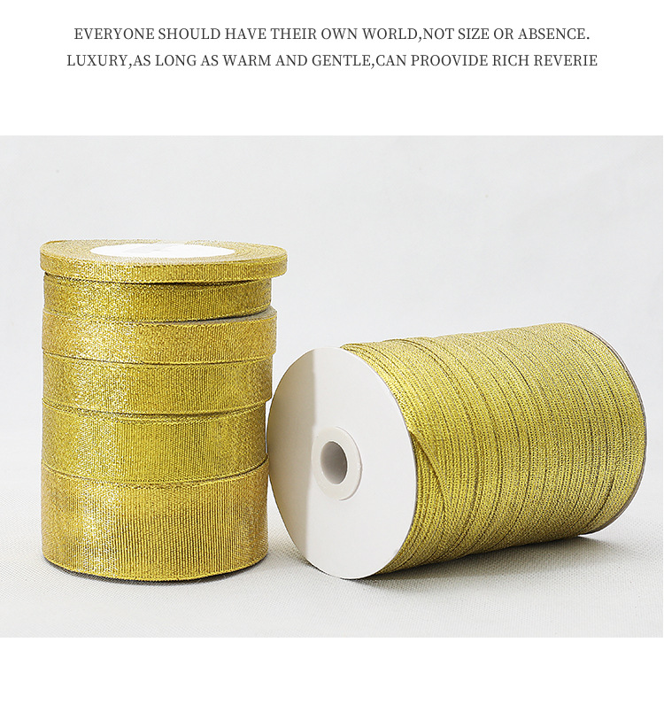 天美葱带0.3CM-5CM金银葱带缎带包装彩带蛋糕织带丝带编织详情10