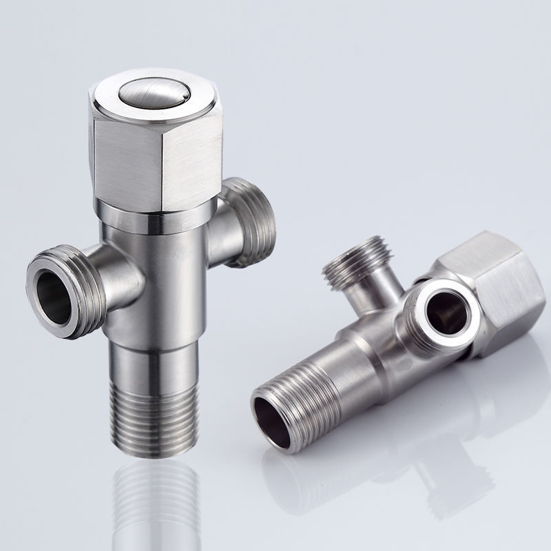 304不锈钢角阀一进二出马桶角阀加长三角阀加厚黄铜阀芯卫浴批发详情58