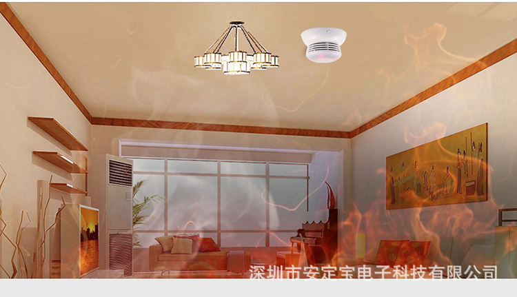 外贸专供涂鸦智能wifi无线烟雾报警器wifi烟雾探测器APP报警推送详情11