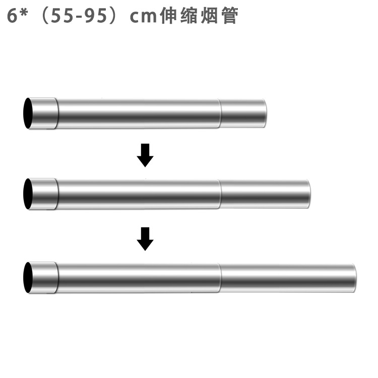 直径60mm不锈钢排烟管燃气热水器烟囱弯头加长管风管止回阀波纹管详情17