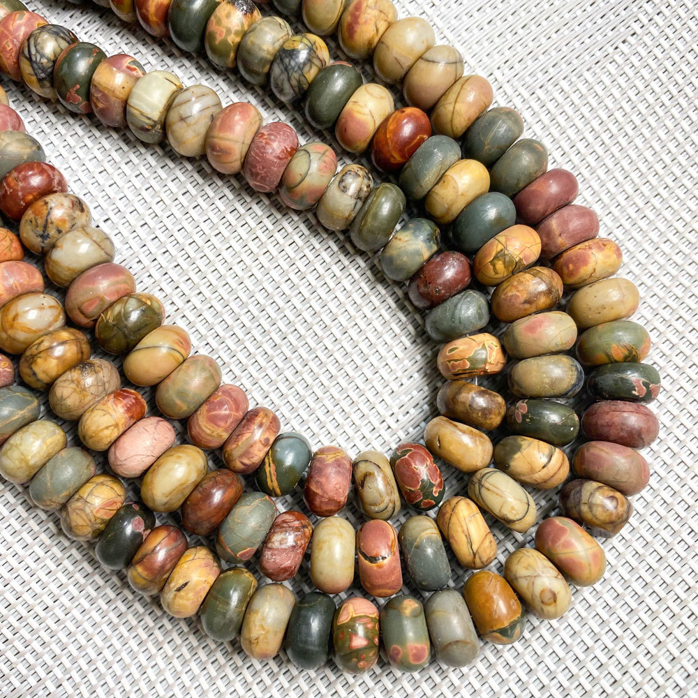 6*10mm天然石水晶算盘珠散珠DIY手链饰品定位珠隔片串珠半成品详情26