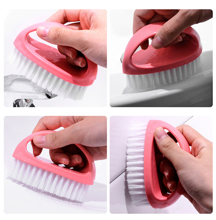 Daily necessities multi-purpose laundry brush with handle, candy-colored plastic laundry brush, candy-colored shoe cleaning brush pic 5