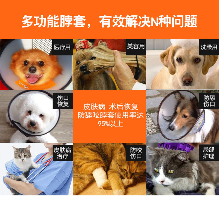 宠物清洁用品猫咪伊丽莎白圈 狗狗伊丽莎白圈软 术后美容防护圈详情2