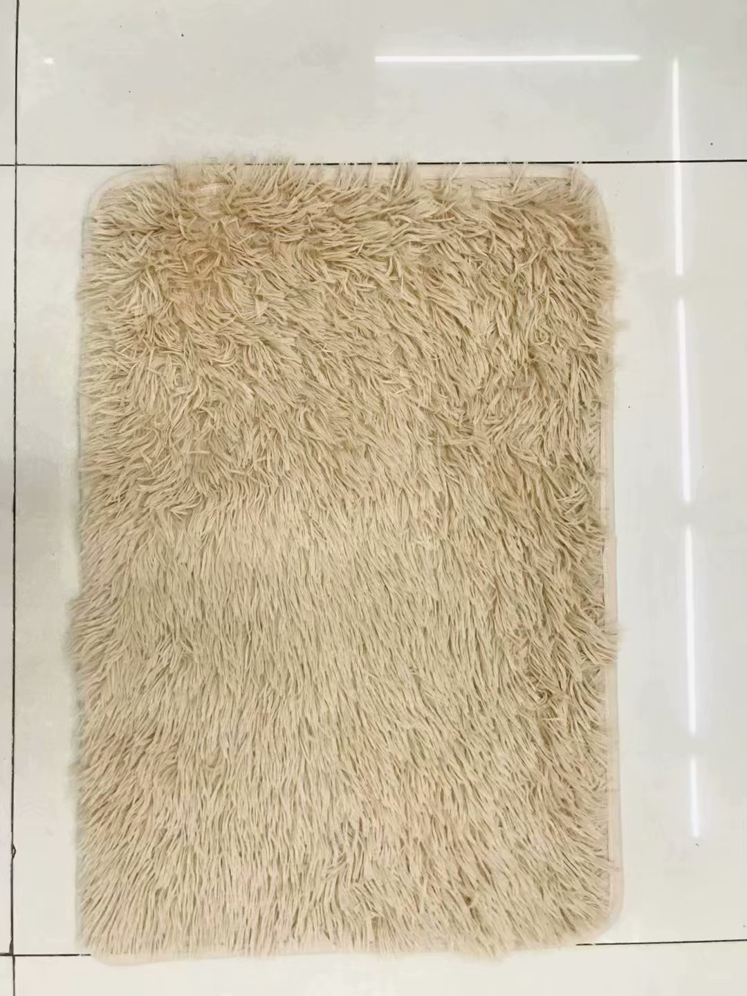 Color sólido monocromo pelo fino pelo largo fruta verde cama dormitorio ventana del viento cojín puerta cojín absorbente baño pic 22