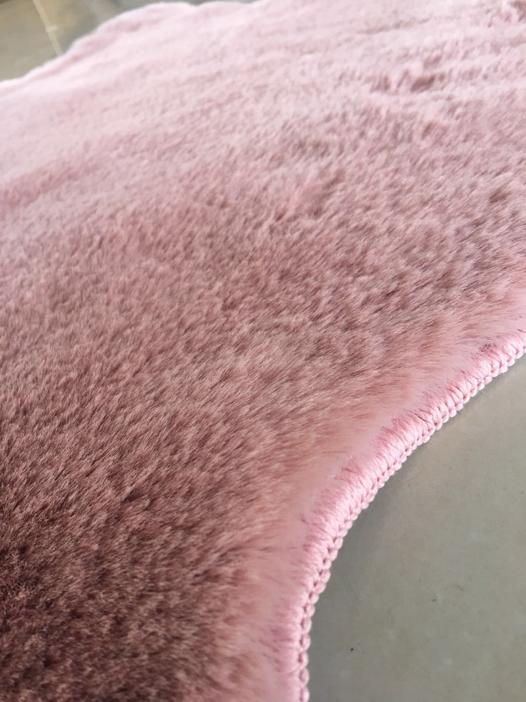 仿兔毛纯色素色柔软舒适脚地垫门垫客厅浴室卧室床边飘窗防滑卷材详情12