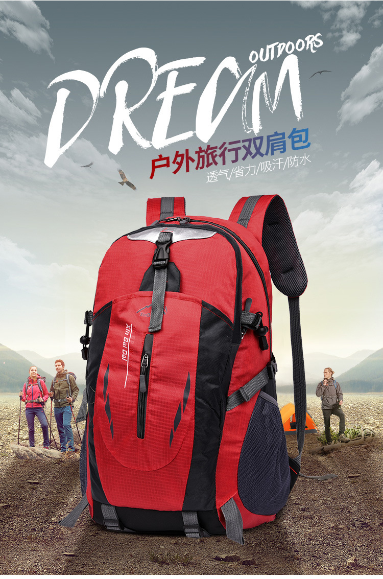 New cross-border outdoor hiking bags for men and women, large-capacity backpacks for European and American sports, outdoor travel and tourism backpacks pic 3