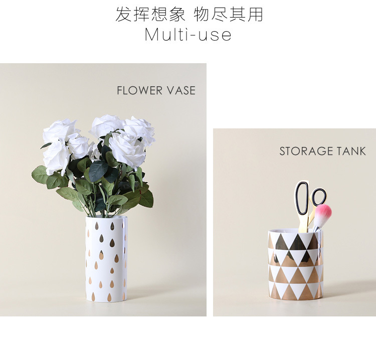 北欧创意木盖金色陶瓷储物罐密封罐厨房收纳罐子茶叶咖啡罐批发详情11