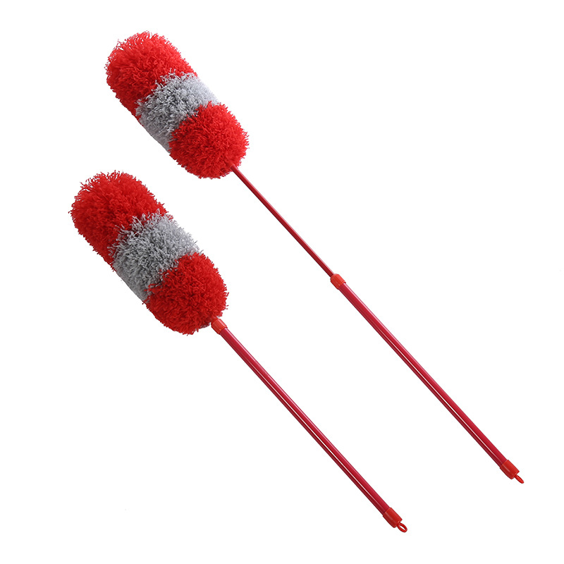 The extendable and extended chicken feather duster is a simple style duster for home use. It makes it easy to clean the crevices in the ceiling and high places pic 2
