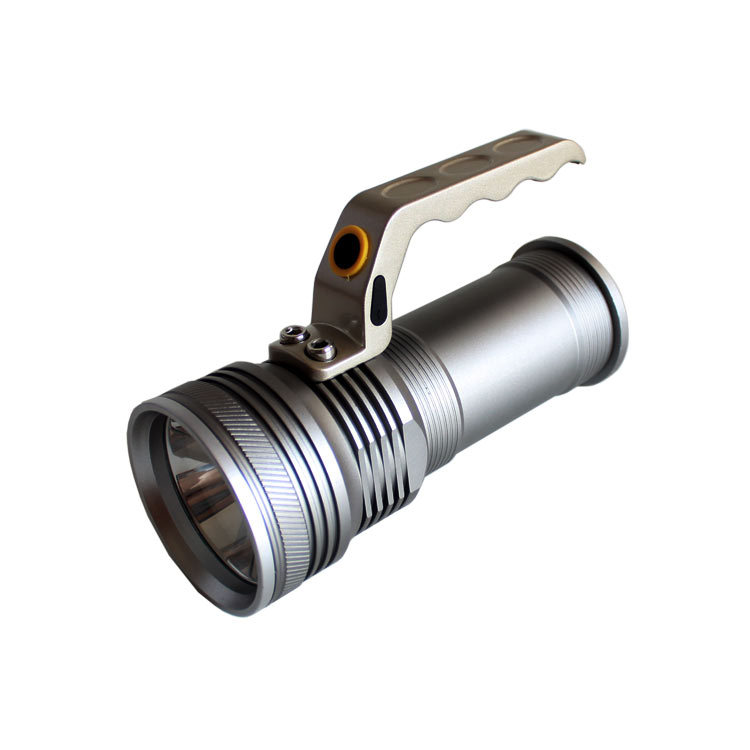T6 portable searchlight, waterproof aluminum alloy rechargeable flashlight, patrol, camping, search and rescue, fishing, aluminum alloy waterproof pic 3