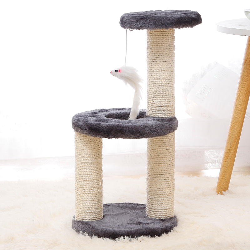 Wholesale of three-layer three-column cat climbing frames, sisal cat scratch boards, cat toys, stress-relieving cat scratch columns, and cat climbing frames for cross-border trade pic 20