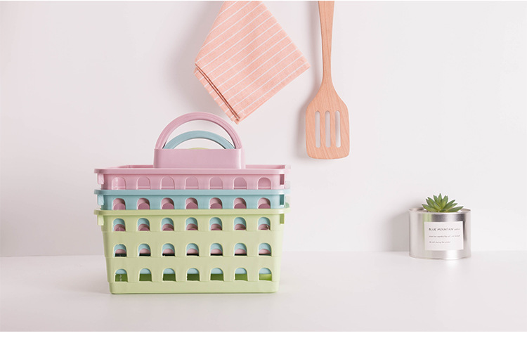 Artículos de baño cestas de baño portátiles cestas de baño cestas de almacenamiento productos de tocador gel de baño cosméticos cestas de almacenamiento de compartimiento pic 5