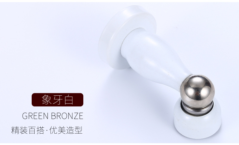 Stainless steel door stops for hotel engineering room doors, anti-collision and anti-wind strong magnetic wall stops for bedroom wooden doors and bathroom door stops pic 7