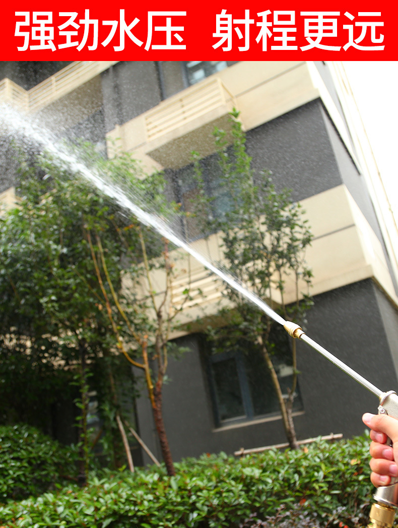 厂家供应高压洗车水枪家用园林浇花神器软卷管水管收纳架水车工具详情17