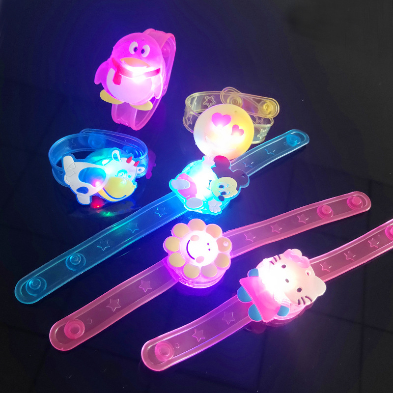 闪光手腕带发光卡通手镯发光手表带卡通手环闪光玩具厂家批发详情8