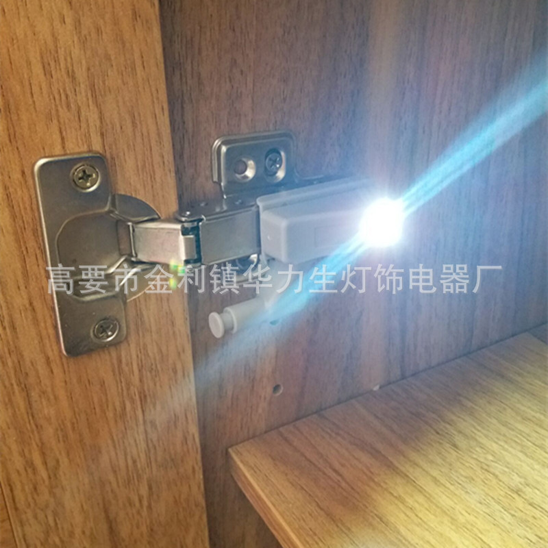 触碰感应橱衣柜LED铰链灯 跨境电商现货暖白光柜门合页灯 pic 19
