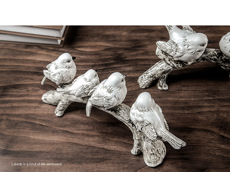 Direct sales from the manufacturer of creative American-style bird ornaments, home interior resin handicrafts, display models, and soft furnishings pic 7
