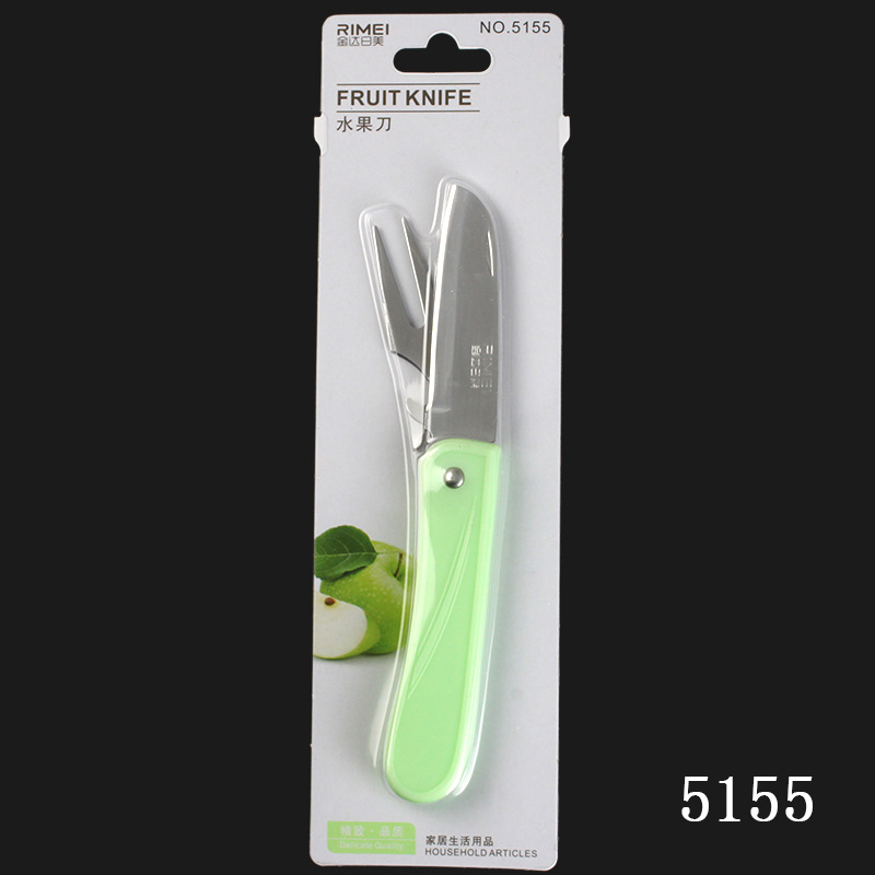 金达日美 5154不锈钢水果刀折叠便携瓜果刀 5155削皮器多功能小刀详情12