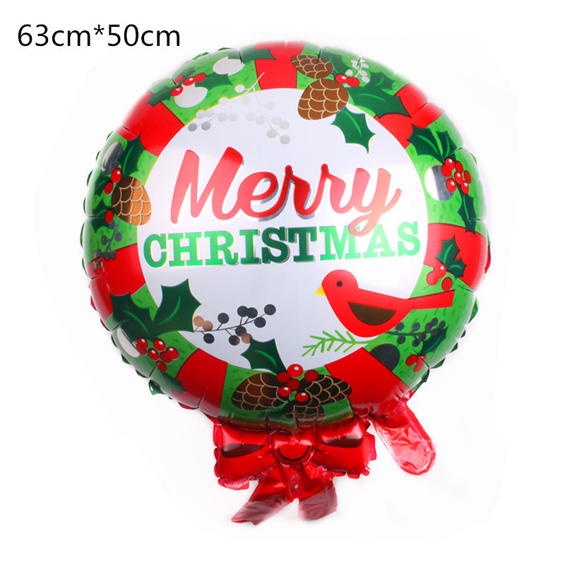 New Santa Claus Christmas tree aluminum film balloon Snowman Christmas atmosphere decoration aluminum film balloon pic 23