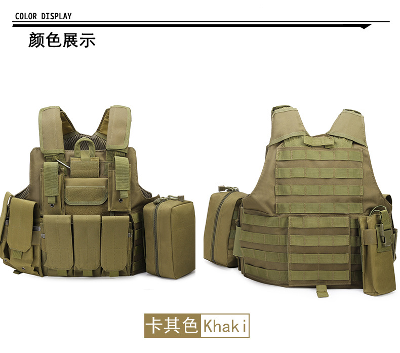 Yitu Military Enthusiast Amphibious Combat Multi-functional quick-release Black camouflage sports outdoor tactical vest and vest pic 16