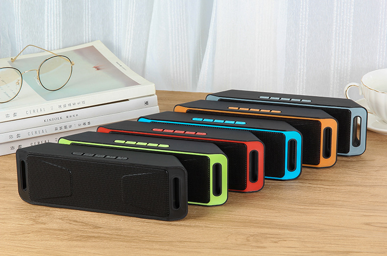 Cross-border mini speaker, Bluetooth subwoofer, card-inserting small speaker, portable home desktop player, stereo pic 9